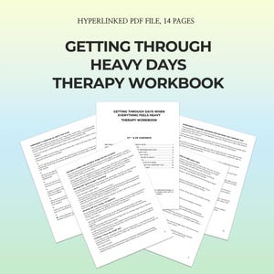 Depression Low Mood Grief Workbook Gentle Self Compassion Reflection Guide Motivation Support Low Energy Days Printable Healing Resource