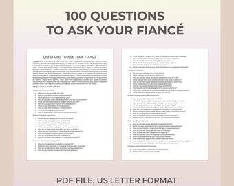 100 Questions to Ask Your Fiancé, Engagement, Relationship, Marriage, Future Plans, Communication, Intimacy, Partnership, Expectations