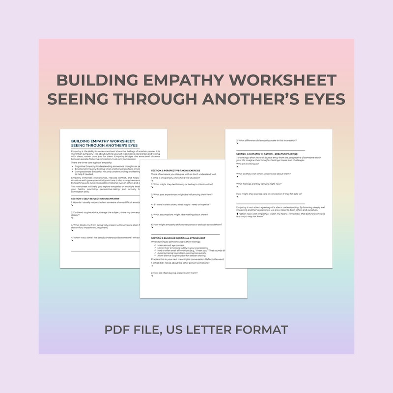 Personal Development Worksheet - Etsy