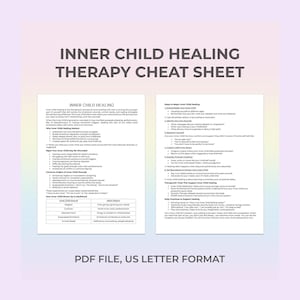 Guía práctica de terapia del niño interior, trauma infantil, reparentalización, autocompasión, sanación emocional, amor propio, terapia, camino de sanación imagen 1