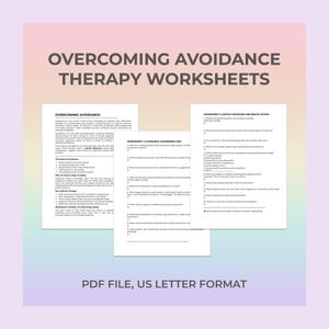 Avoidance Worksheet, Face Fears, Anxiety Coping, Therapy Worksheet, Mental Health Aid, Exposure Practice, Emotional Growth, Behavior Change