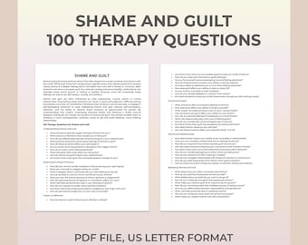 Shame and Guilt Therapy Questions, Self-Forgiveness, Overcoming Regret, Emotional Resilience, Self-Esteem, Vulnerability, Self-Acceptance