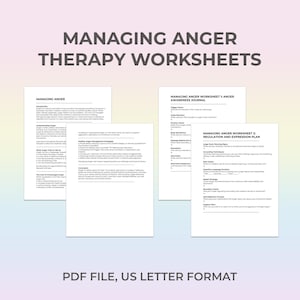 Anger Worksheet, Anger Control, Manage Anger, Emotional Regulation, Anger Triggers, Mental Health Tool, Conflict Resolution, Therapist Aid