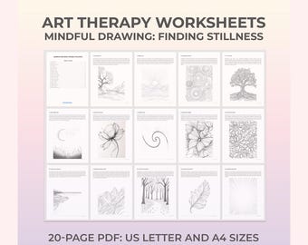 Art therapy sheets, Mindful coloring, Mindfulness art, Therapeutic drawing, Creative therapy, Mental health art therapy, Calming activities