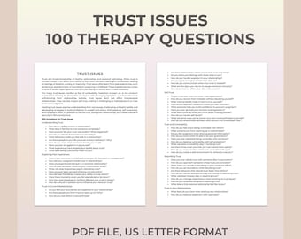 Therapy Questions for Trust Issues, Building Trust, Emotional Safety, Self-Trust, Vulnerability, Communication Skills, Relationship Healing