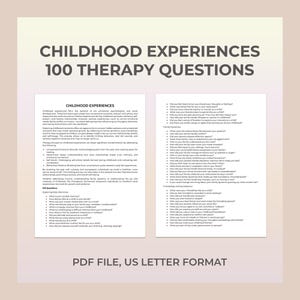 幼少期の記憶に関する質問、セラピーに関する質問、家族の力学、幼少期の人間関係、愛着スタイル、インナーチャイルド、幼少期のトラウマ