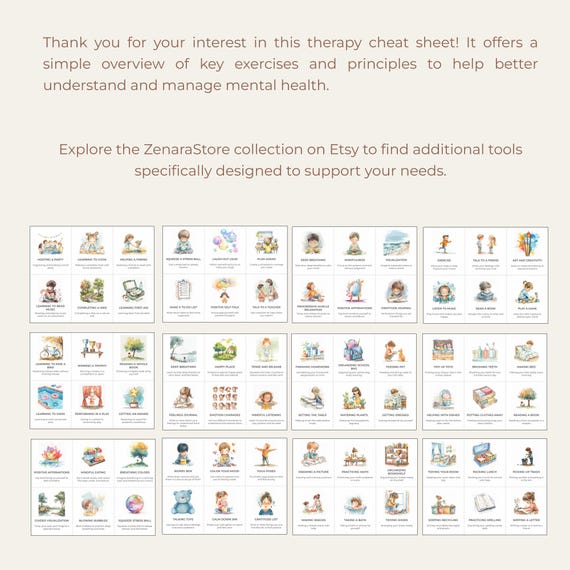 健康・医学 KEY WORDS CBT CBT Cheat Sheet, Cognitive Behavioral Therapy Cheat Sheet