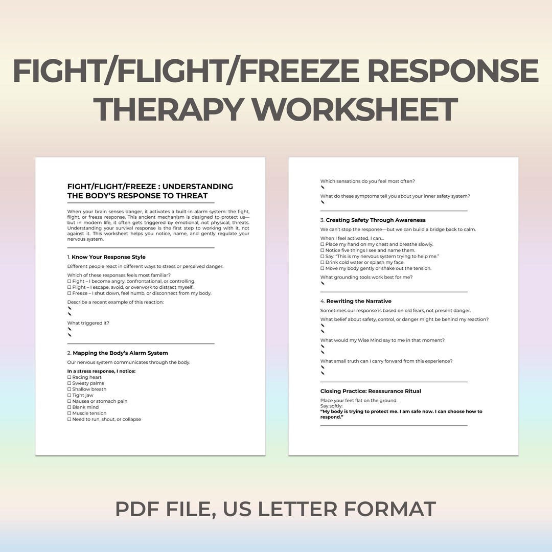 Fight or Flight Stress Response, Freeze Reaction, Trauma Education ...