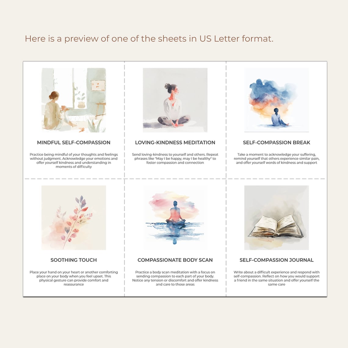 Compassion-focused Therapy Cards, CFT, Mindfulness, Printable Therapy ...