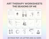 Art Therapy Sheets for Mindfulness Art and Therapeutic Drawing Activities Supporting Emotional Wellness Creative Therapy and Self Discovery
