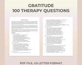 Gratitude Practice, Therapy Questions, Appreciation, Self-Compassion, Emotional Health, Resilience, Gratitude Journaling, Positive Mindset