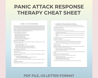 Panic Attack Help, Stop Panic Attacks, Panic Attack Tips, Coping With Panic, Panic Attack Relief, Reduce Anxiety Fast, Therapy Cheat Sheet