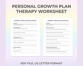 Personal Growth, Self-Development Worksheet, Goal Setting Planner, Life Coaching Tool, Personal Goals, Self-Improvement Worksheets, Therapy