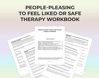 People Pleasing To Feel Safe Printable Workbook Pause Guilt Friendly Boundaries Self Worth Scripts Saying No Needs Clarity Conflict Reset