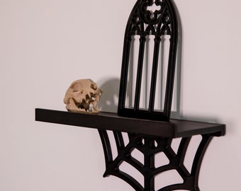 Étagère Toile d'Araignée - Spider web shelf - gothique - décoration spooky