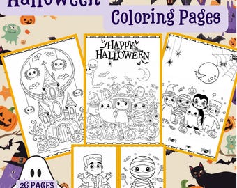 Halloween Coloring Pages | Witches, Ghosts, Pumpkins, Scarecrows & More | Fun Halloween Activities for Kids