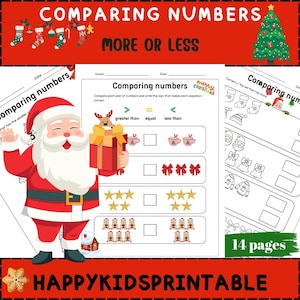 Comparing Numbers Worksheets: Fun Math for Kindergarten & 1st Grade (PDF)