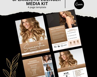Media Kit for Speakers and Influencers (Neutral) - 4 Pages