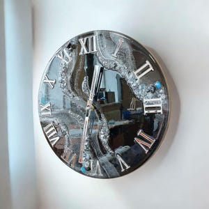 Luxury handmade resin clock decor for living room