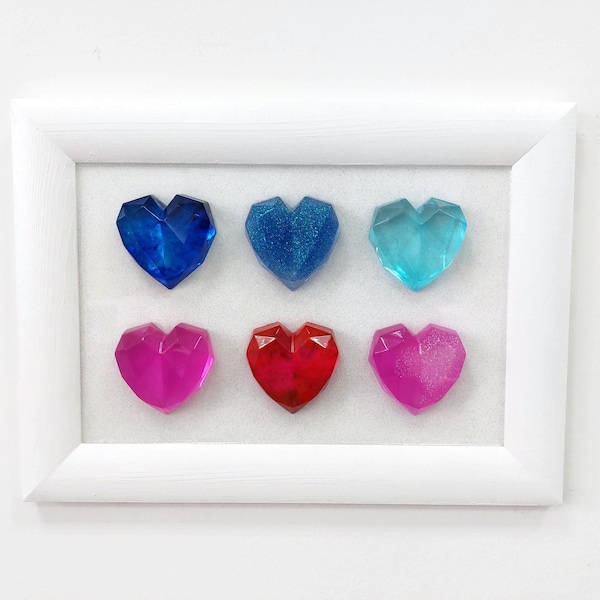 Heart Resin Wall Hanging Wall Art 3D Pop Art Nursery Decor Heart Sculpture Valentine's decor Wedding gift