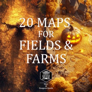 Battle Map Collection (16:9) voor Fields and Farms, voor D&D (Dungeons and Dragons) of Pathfinder, voor Roll20, Foundry of VTT