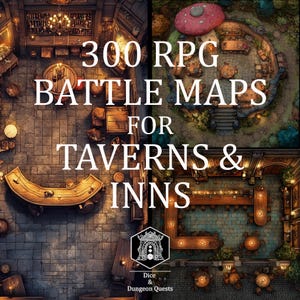 Battle Map Art - 300 Digital Maps for Taverns and Inns, for VTT RPG ...