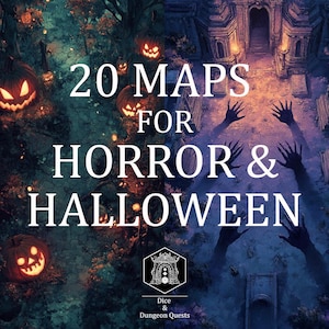 5E - Collectie (16:9) voor horror en halloween, voor D&D (Dungeons and Dragons) of Pathfinder, voor Roll20, Foundry of VTT