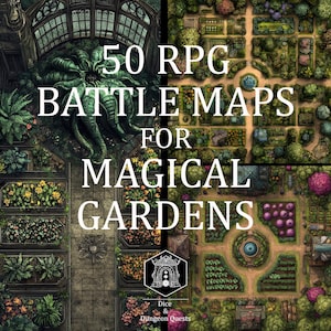 Map Art - Digitale Karten (16:9) für Magical Gardens, für D&D oder Pathfinder Rpg, für Roll20, ; ; ;