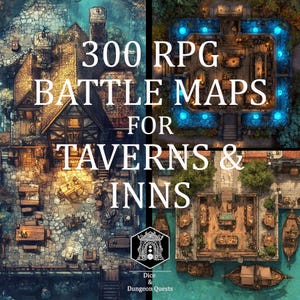 Battle Map Art - 300 Digital Maps for Taverns and Inns, for VTT RPG ...