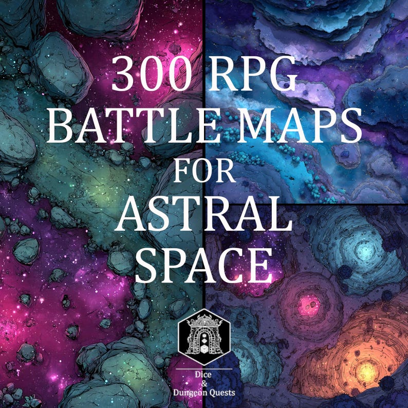 Battle Map Art - 300 Digital Maps for Astral Space, for VTT RPG ...