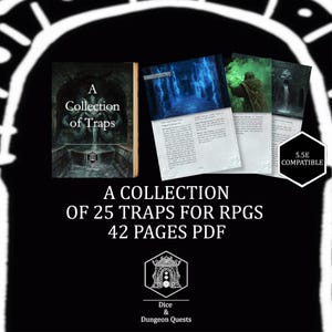 RPG Trap Collection: Game Tool for rpgs and VTT RPG Tabletop, for Game Masters - compatible with popular rpg systems (Digital Download)