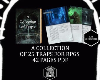RPG Trap Collection: Ferramenta de Jogo para RPGs e RPG de Mesa Virtual, para Mestres de Jogo - compatível com sistemas de RPG populares (Download Digital)