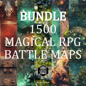 RPG Battle Map Art Bundle - Maps for RPG Tabletop, for Roll20, Foundry, Fantasy Grounds or VTT (Digital Download)
