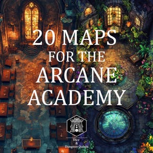 Battle Map Collection (16:9) voor de Arcane Academy, voor D&D (Dungeons and Dragons) of Pathfinder, voor Roll20, Foundry of VTT