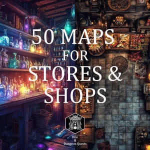 50er Map Map Sammlung (16:9) für Läden & Shops, für DnD (Dungeons and Dragons) oder Pathfinder, für Roll20, ; ; ; ; ; ;