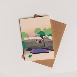 Carta postale »Bouldergirl« A6