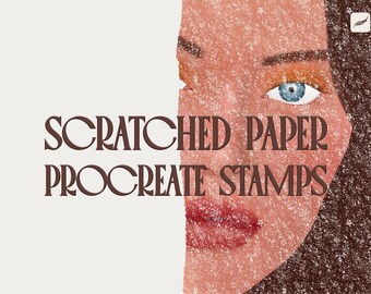 Procreate-Stempel, Procreate-Texturpinsel, Hintergründe, Papiertexturpinsel, Stempelpinsel, Scratch Art, Textur-Overlay, Aquarellpapier