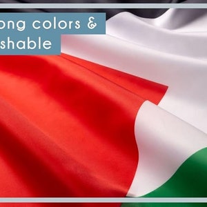 Palestine Flag Weatherproof Flag and Flag with Brass Eyelets 90x150cm image 2