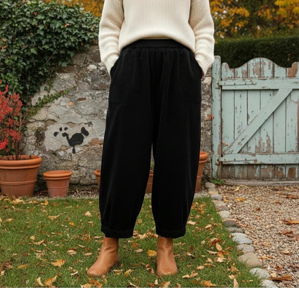 Corduroy Balloon Trousers - Etsy