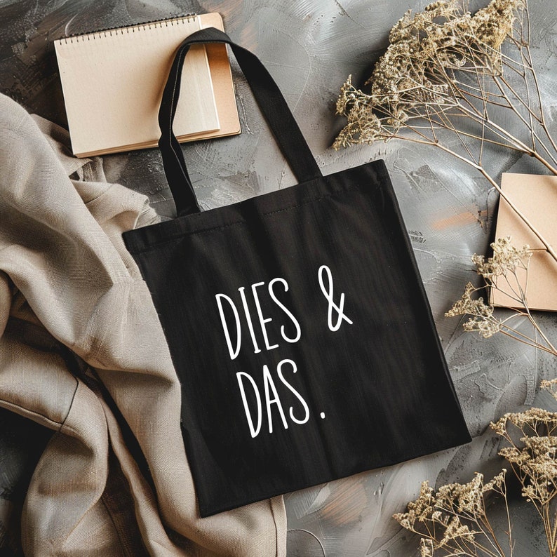 German Einkaufstasche Tasche Beutel Statements Spruch Plotterdatei Plotten Silhouette Cricut Laser SVG PNG Farballerliebst Commercial use Bild 4