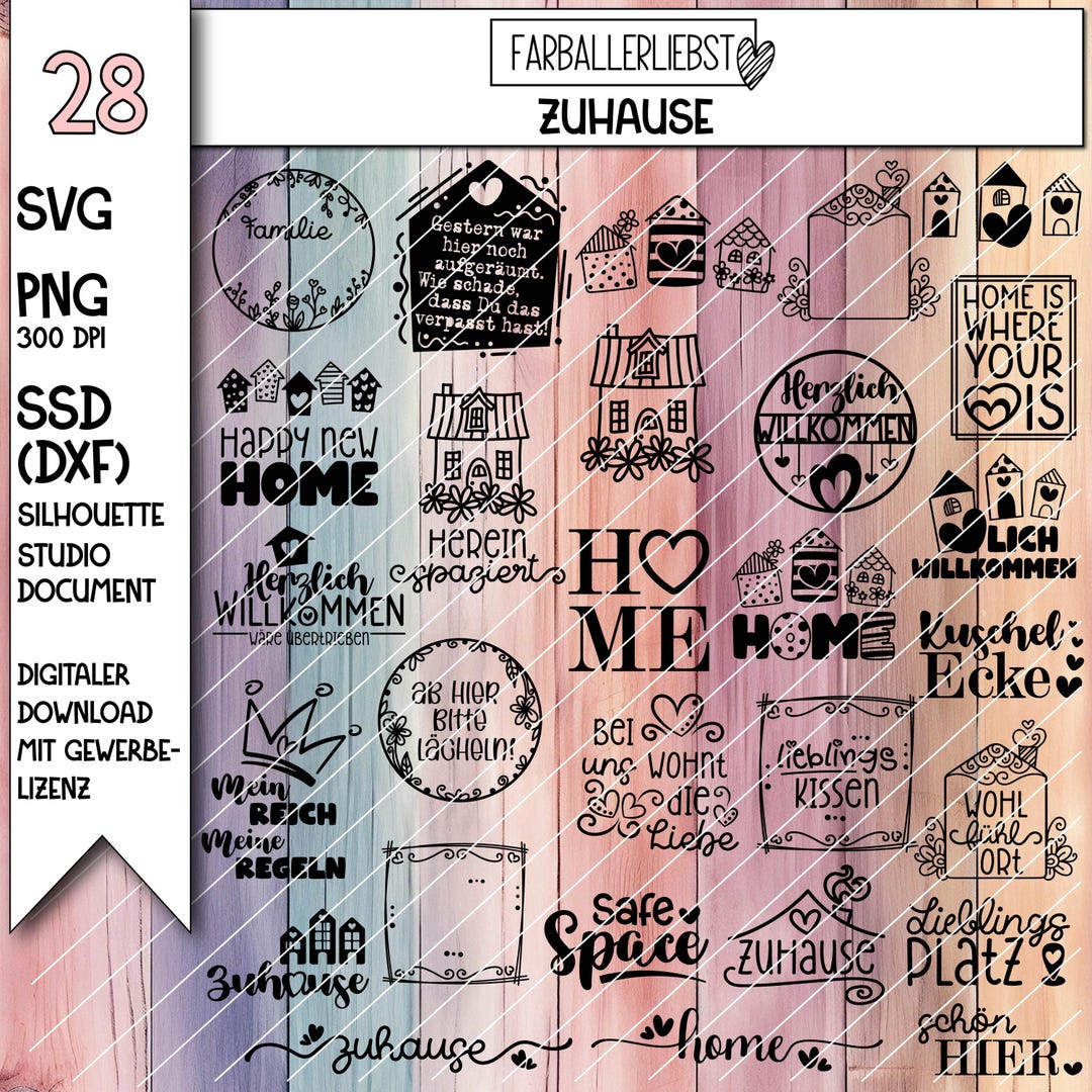 Plotter Files Bundle for Home With Heartfelt & Cozy Motifs That You Can ...