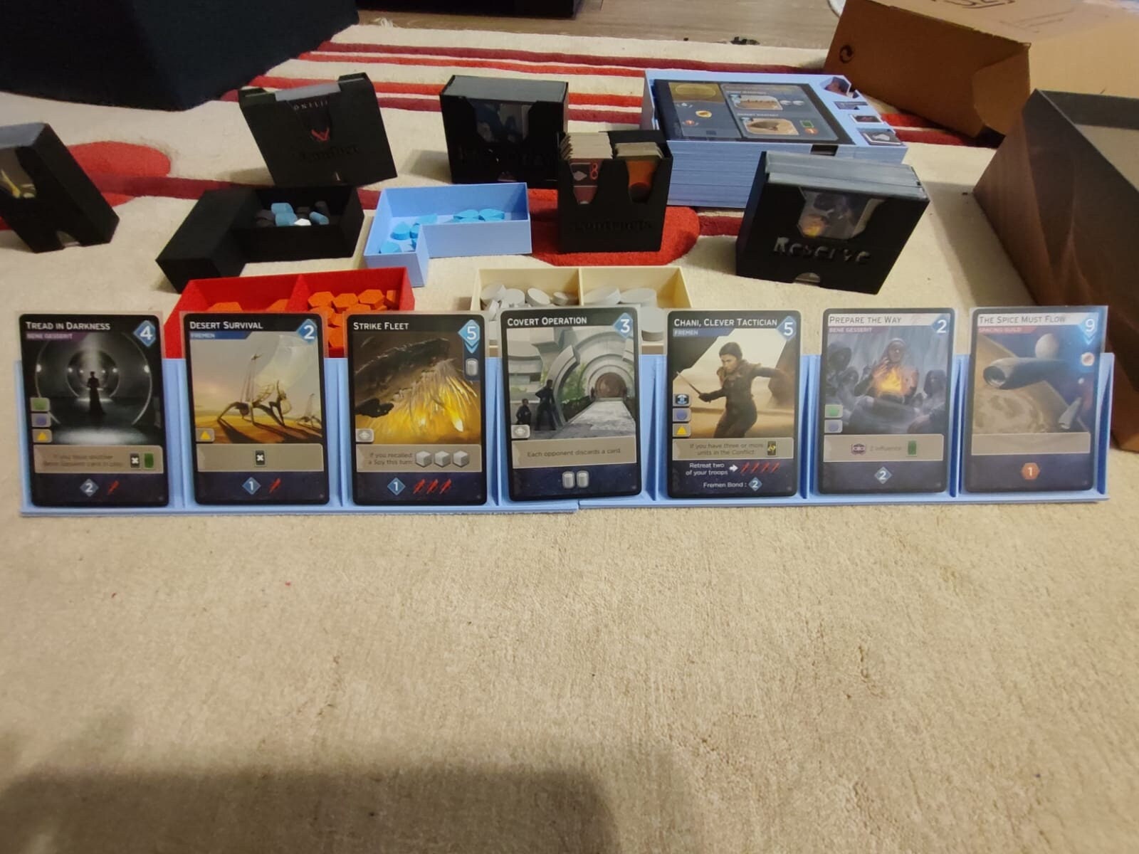 Board Game Storage Dune Imperium Uprising Wooden Organizer - 19 Tray ...