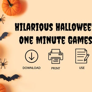 Halloween Minute to Win It Games, Quick One Minute Games, Halloween ...