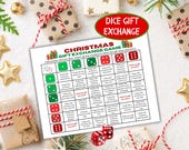 Christmas Dice Game, Pass the Gift Game, Gift Exchange Game, Family Christmas Gift Swap, Kids, Teens, Adult Christmas Game, Xmas Party Game