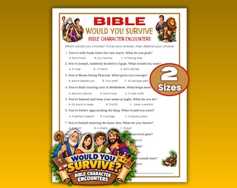 Bibelfiguren-Spiel, Überlebensspiele für Jugendliche, Druckbare Bibellektionen für Kinder, Spiele für christliche Jugendgruppen, Sonntagsschule