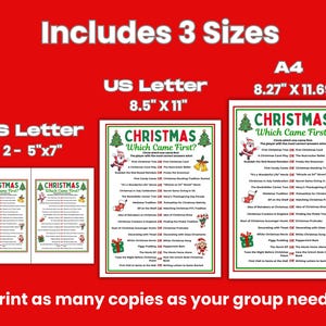 Weihnachtsquiz: Was war zuerst da? – zum Ausdrucken! Weihnachtsquiz für Jugendliche, Erwachsene, Senioren, Familienweihnachten, Bürospiele Bild 5