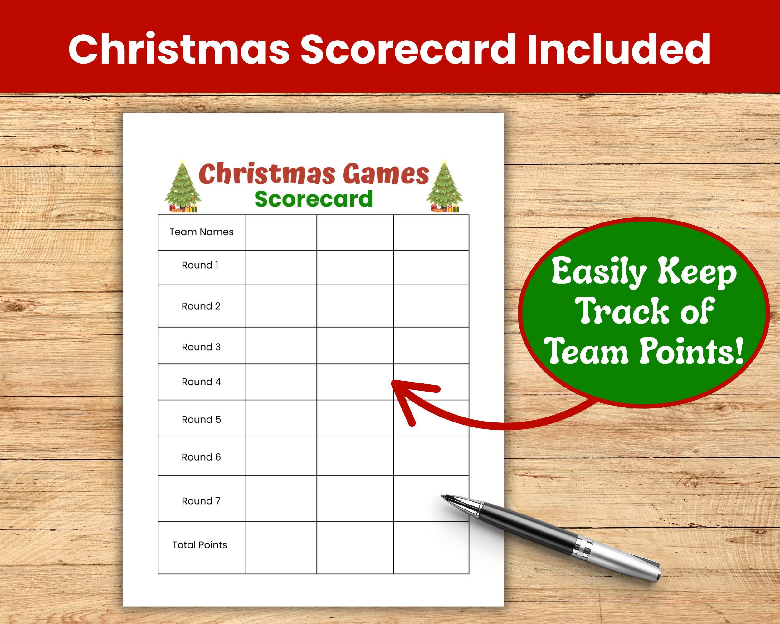 Christmas Charades Game, Act It or Draw It, Fun Christmas Games for ...
