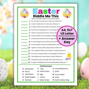 Adivinanzas de Pascua, Adivinanzas de Pascua, Adivinanzas imprimibles para niños, adolescentes y adultos, Juego de trivia de Pascua, Chistes de Pascua, Actividades de Pascua