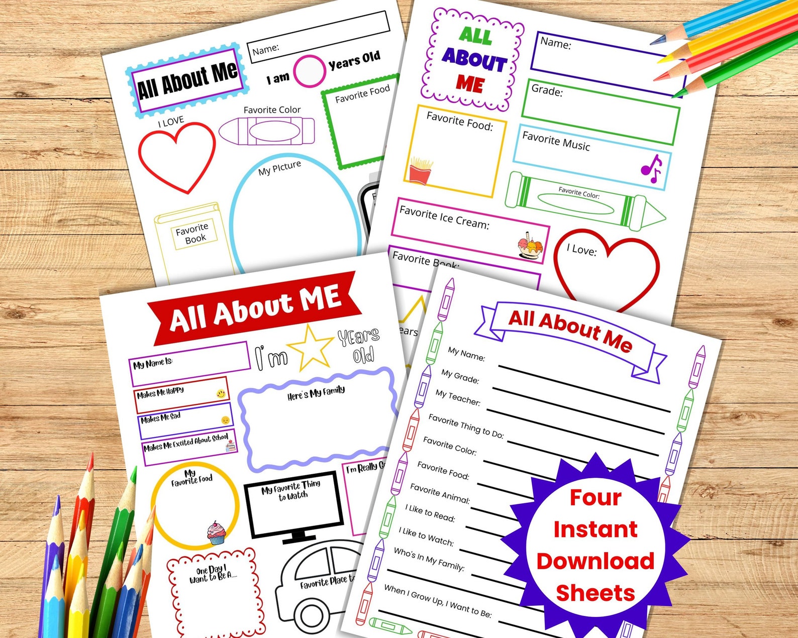 All About Me Worksheets Get to Know Me All About Me Preschool