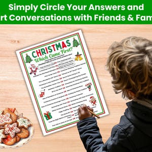 Weihnachtsquiz: Was war zuerst da? – zum Ausdrucken! Weihnachtsquiz für Jugendliche, Erwachsene, Senioren, Familienweihnachten, Bürospiele Bild 6